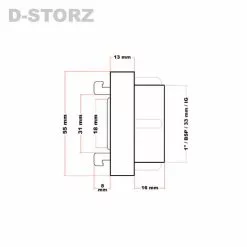WILTEC Accouplement Storz D/25mm Avec Filetage Femelle 1" (32,89 Mm), Raccord Pompier 9 WILTEC Accouplement Storz D/25mm Avec Filetage Femelle 1" (32,89 Mm), Raccord Pompier -Wiltec Boutique 807464 4