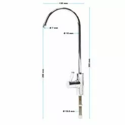 WILTEC Naturewater 1/4Pouces - 6,35mm Design II D-13 Osmose Inverse Robinet à Eau -Wiltec Boutique 808094 5