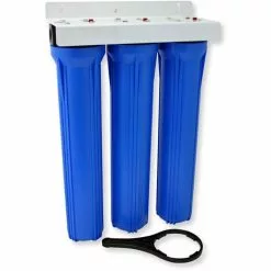 WILTEC NW-BRK03 3 Etapes Filtre à Eau 20Pouces - 508mm 5µ Filtre Sédiments Charbon Actif Bloc Granulés