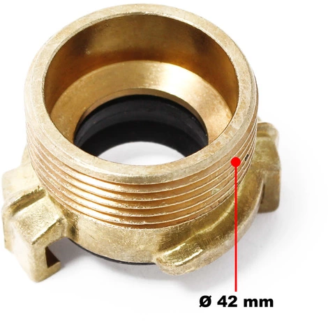 WILTEC Laiton Raccord Rapide Tuyau D'eau DN32 (1 1/4") Filetage Mâle 4 WILTEC Laiton Raccord Rapide Tuyau D'eau DN32 (1 1/4") Filetage Mâle – Image 2