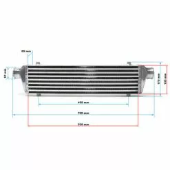 WILTEC Refroidisseur D'air De Suralimentation Aluminium INTERCOOLER No.004 Turbocompresseur -Wiltec Boutique 808582 3