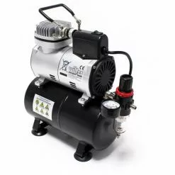 WILTEC Compresseur Aérographe AF186 Avec Réservoir Régulateur D'air Arrêt Automatique -Wiltec Boutique 808606 3