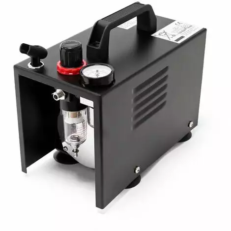 WILTEC Compresseur Aérographe AF18A Compact Manomètre Pressure Reducer 4 WILTEC Compresseur Aérographe AF18A Compact Manomètre Pressure Reducer – Image 2