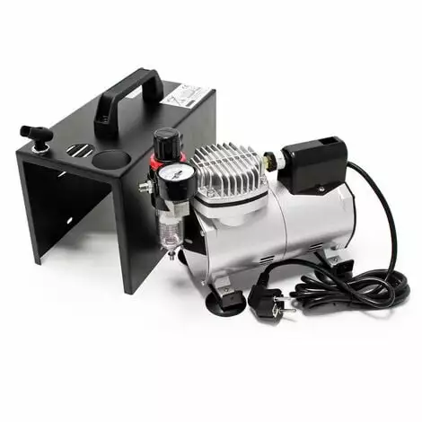 WILTEC Compresseur Aérographe AF18A Compact Manomètre Pressure Reducer 6 WILTEC Compresseur Aérographe AF18A Compact Manomètre Pressure Reducer – Image 4