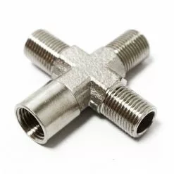 WILTEC Airbrush Adaptateur Distributeur 3 X 9,51 Mm (1/8") Filetage Mâle 1 X 9,51 Mm (1/8") Femelle