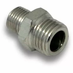 WILTEC Adaptateur Aérographe Réducteur 12,91 Mm (1/4") 9,51 Mm (1/8") Filetage Mâle Tuyau à Air