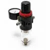 WILTEC Régulateur De Pression D'air Avec Séparateur D'eau Et Manomètre Jusqu'à 7 Bar 9,51 Mm (1/8")