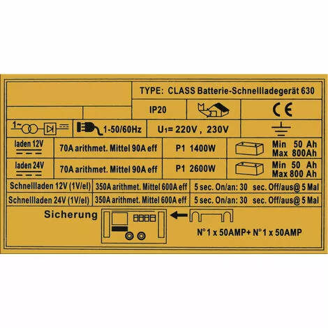 WilTec Chargeur De Batterie 12V 24V Moto Voiture Auto Boost 630 Chargement Rapide Véhicule Chantier 6 WilTec Chargeur De Batterie 12V 24V Moto Voiture Auto Boost 630 Chargement Rapide Véhicule Chantier – Image 4