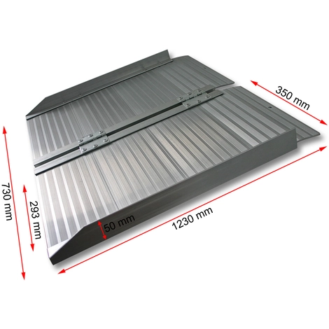 WILTEC Fauteuil Roulant Rampe Rampe De Fauteuil Roulant Alu 122 Cm 270 Kg Mobile Pliable Rampe Plate 5 WILTEC Fauteuil Roulant Rampe Rampe De Fauteuil Roulant Alu 122 Cm 270 Kg Mobile Pliable Rampe Plate – Image 3