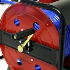 WILTEC Dévidoir - Enrouleur De Tuyau Pneumatique Portable En Acier 30 M 12 Bar Rotation -Wiltec Boutique 808871 3