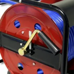 WILTEC Dévidoir - Enrouleur De Tuyau Pneumatique Portable En Acier 30 M 12 Bar Rotation -Wiltec Boutique 808871 4