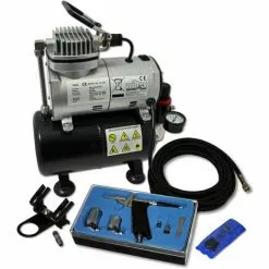 WILTEC Kit Compresseur Airbrush AS186 Avec Un Pistolet