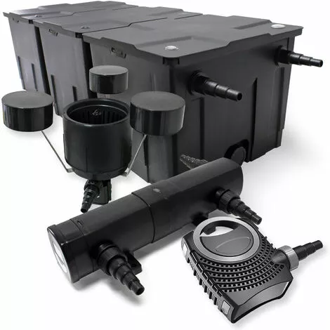WILTEC Kit De Filtration Bassin Bio 90000l Stérilisateur UVC 36W 80W Pompe éco Ecumeur 3 WILTEC Kit De Filtration Bassin Bio 90000l Stérilisateur UVC 36W 80W Pompe éco Ecumeur