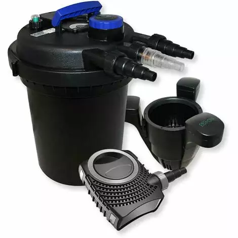 WILTEC Kit De Filtration Bassin à Pression 10000l Stérilisateur UVC 11W 70W Pompe éco Ecumeur 3 WILTEC Kit De Filtration Bassin à Pression 10000l Stérilisateur UVC 11W 70W Pompe éco Ecumeur