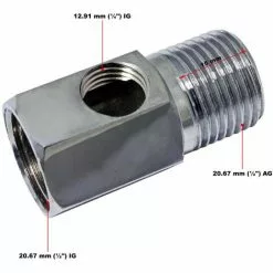 WILTEC Naturewater Adapter De Robinet 1/2" AG 12.7mm 1/2" IG 12.7mm 1/4" IG 12.91mm -Wiltec Boutique 809416 2