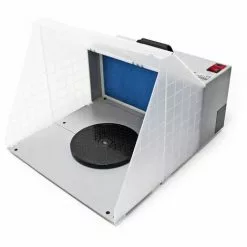 WILTEC Airbrush Cabine D'aspiration Pour Airbrush 12 Volt 4m³/min Filtre Brouillard De Peinture
