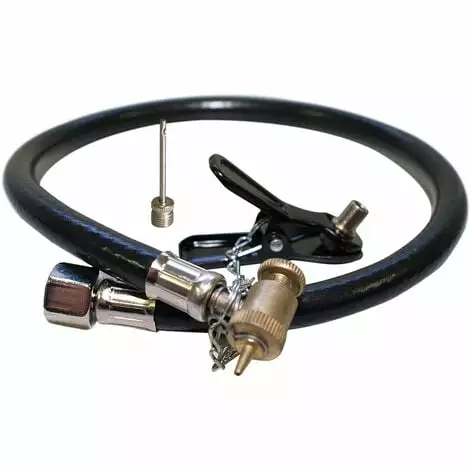 WILTEC Kit Adaptateur Compresseur D'air Comprimé Gonfleur De Roues Valves Auto Vélo Ballon 3 WILTEC Kit Adaptateur Compresseur D'air Comprimé Gonfleur De Roues Valves Auto Vélo Ballon