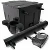 WILTEC Kit De Filtration Bassin Bio Filtre 60000l Stérilisateur UVC 72W 80W Pompe éco Ecumeur -Wiltec Boutique 810128 1