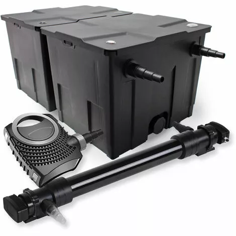 WILTEC SunSun Kit De Filtration De Bassin 60000l 72W UVC 6. Stérilisateur NEO10000 80W Pompe 3 WILTEC SunSun Kit De Filtration De Bassin 60000l 72W UVC 6. Stérilisateur NEO10000 80W Pompe