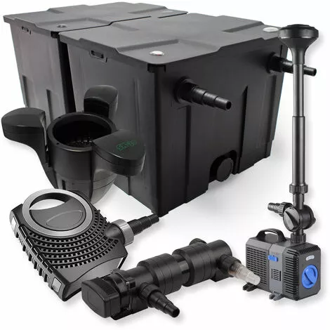 WILTEC SunSun Kit De Filtration De Bassin 60000l 18W UVC Stérilisateur NEO8000 Pompe 70W Fontaine 3 WILTEC SunSun Kit De Filtration De Bassin 60000l 18W UVC Stérilisateur NEO8000 Pompe 70W Fontaine