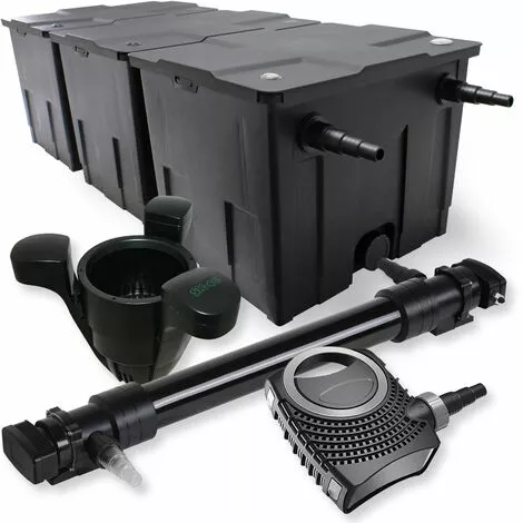 WILTEC SunSun Kit De Filtration De Bassin 90000l 72W UVC 6. Stérilisateur NEO10000 80W Pompe Skimmer 3 WILTEC SunSun Kit De Filtration De Bassin 90000l 72W UVC 6. Stérilisateur NEO10000 80W Pompe Skimmer