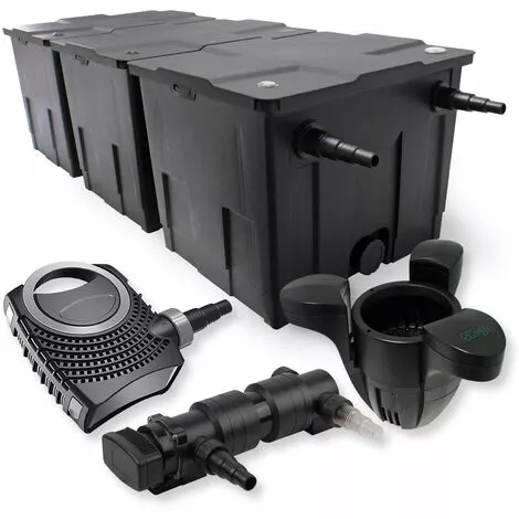 WILTEC SunSun Kit De Filtration De Bassin 90000l 18W UVC 6. Stérilisateur NEO7000 50W Pompe Et Skimmer 3 WILTEC SunSun Kit De Filtration De Bassin 90000l 18W UVC 6. Stérilisateur NEO7000 50W Pompe Et Skimmer