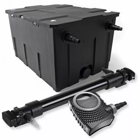 WILTEC SunSun Kit De Filtration De Bassin 60000l 72W UVC 6. Stérilisateur NEO10000 80W Pompe 3 WILTEC SunSun Kit De Filtration De Bassin 60000l 72W UVC 6. Stérilisateur NEO10000 80W Pompe