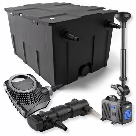 WILTEC SunSun Kit De Filtration De Bassin 60000l 18W UVC Stérilisateur NEO8000 70W Pompe Fontaine 3 WILTEC SunSun Kit De Filtration De Bassin 60000l 18W UVC Stérilisateur NEO8000 70W Pompe Fontaine