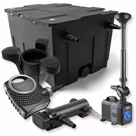 WILTEC SunSun Kit De Filtration De Bassin 60000l 18W UVC Stérilisateur 50W NEO7000 Pompe Fontaine Skimmer 3 WILTEC SunSun Kit De Filtration De Bassin 60000l 18W UVC Stérilisateur 50W NEO7000 Pompe Fontaine Skimmer