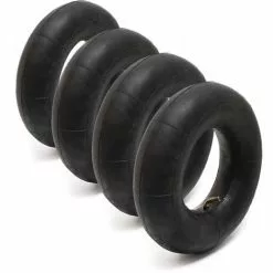 WILTEC Set 4 Chambre Air Petites Roues 3.50-4 TR87 Valve Pneu Brouette Diable E-scooter