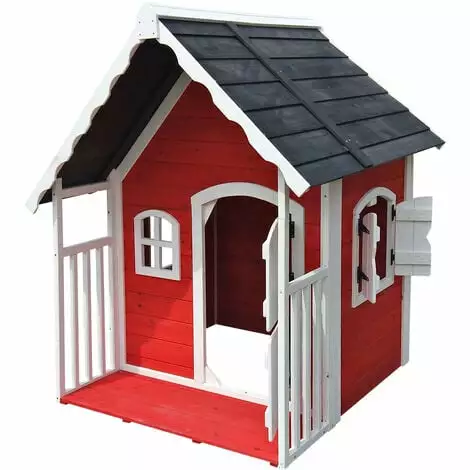 WILTEC Maison De Jeux Villa Enfants Bois Véranda Maisonnette Cabane Jardin Terrasse Plein Air 3 WILTEC Maison De Jeux Villa Enfants Bois Véranda Maisonnette Cabane Jardin Terrasse Plein Air