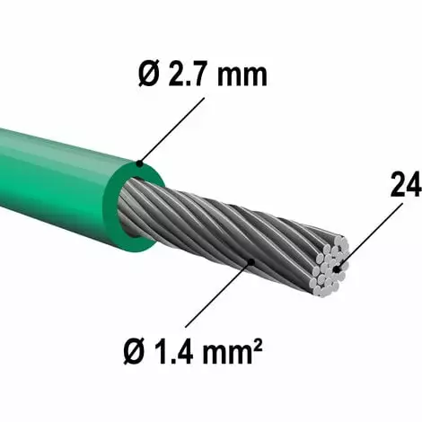 WILTEC Câble Périphérique 150m 2,7mm Installation Robot-tondeuse Fil CCA Délimitation Jardin Zone Tonte 6 WILTEC Câble Périphérique 150m 2,7mm Installation Robot-tondeuse Fil CCA Délimitation Jardin Zone Tonte â Image 4