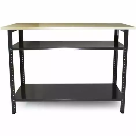 WILTEC Établi Atelier 120x60x85cm Plan Travail Table Emballage Rangement Outils Garage Bricolage Cave 4 WILTEC Établi Atelier 120x60x85cm Plan Travail Table Emballage Rangement Outils Garage Bricolage Cave – Image 2