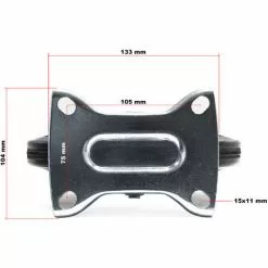 WILTEC Roulette Fixe Ø 200mm Roue Caoutchouc Jante Métal 150Kg Transport Appareil Accessoire Meuble 10 WILTEC Roulette Fixe Ø 200mm Roue Caoutchouc Jante Métal 150Kg Transport Appareil Accessoire Meuble -Wiltec Boutique 9524389 4