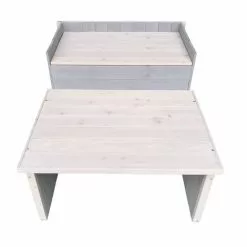 WILTEC Garage Pour Robot-tondeuse Toit Gradin Bois Massif Abri Carport Gris 79,7x66x55,7cm -Wiltec Boutique 9562058 2