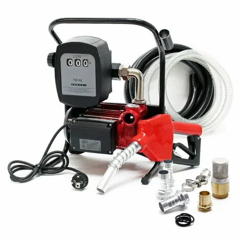 WILTEC Pompe à Fuel Ou Gasoil Bio Autoaspirante 230V/600W 40l/min Mobile Pistolet Auto. 3 WILTEC Pompe à Fuel Ou Gasoil Bio Autoaspirante 230V/600W 40l/min Mobile Pistolet Auto.