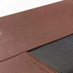 WILTEC Lit De Camp Pour Chien Outdoor Lit Surélevé Chat XL 122x93x20cm Marron Tissu Oxford Jusqu’à 30kg -Wiltec Boutique 9827349 4